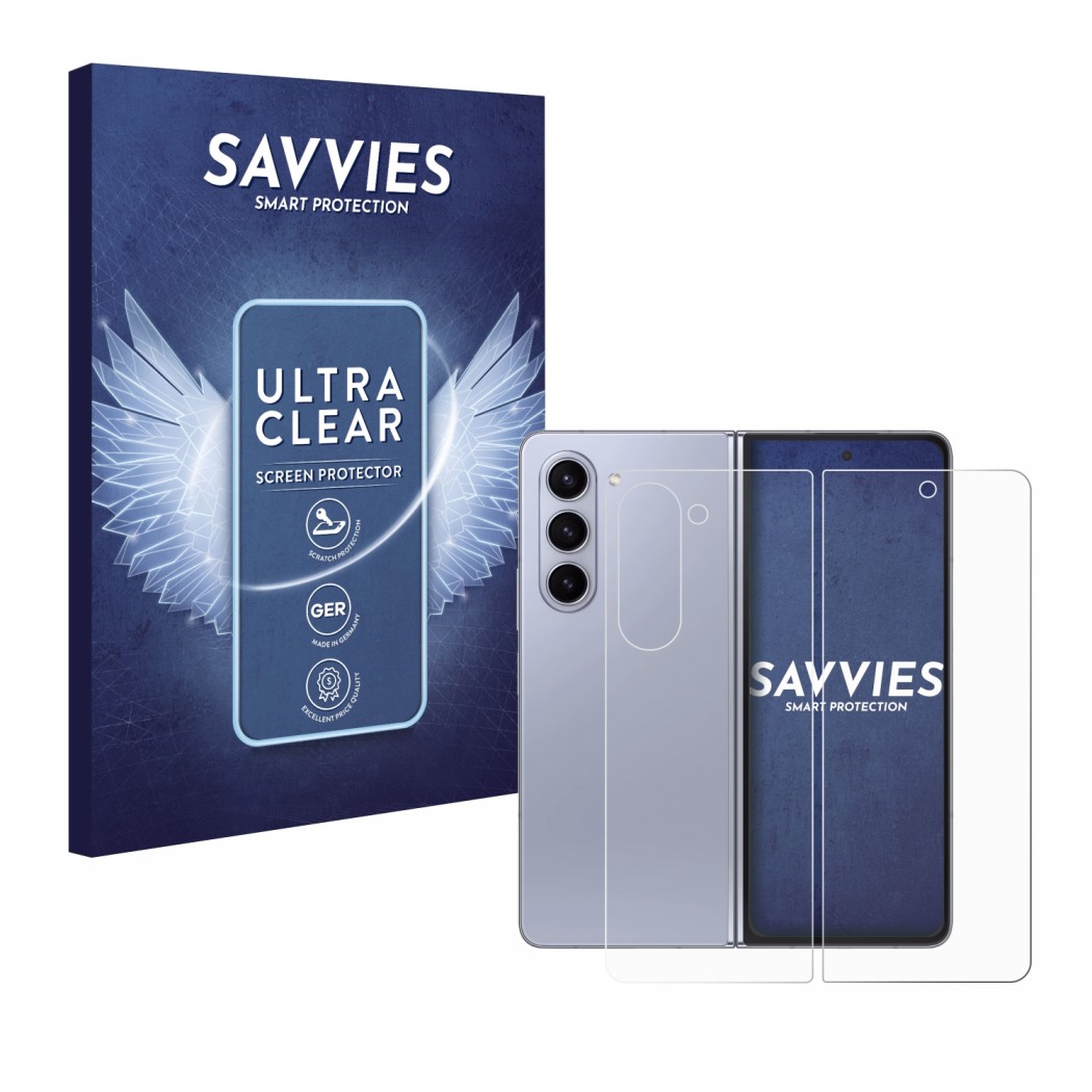 18x Savvies SU75 Film de protection d'écran pour Samsung Galaxy Z Fold 5  (Avant+Arrière)