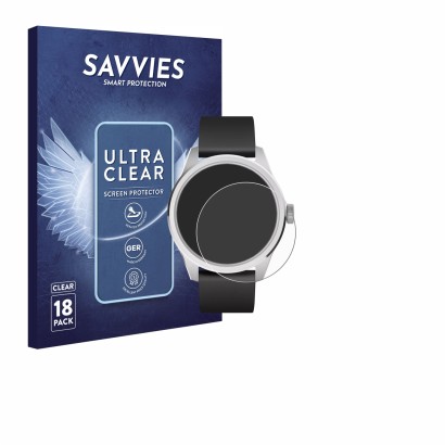Parte frontal de un envase de producto con el logotipo de la marca Savvies. Al lado se muestra el dispositivo Withings ScanWat