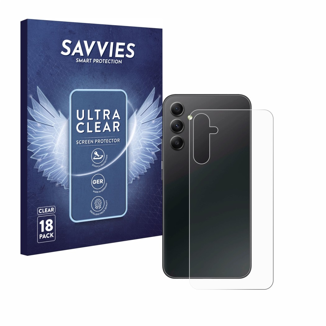 18x Savvies SU75 Film de protection d'écran pour Samsung Galaxy A34 5G  Enterprise Edition (Arrière)