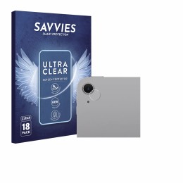 Front side of a product packaging with the brand logo Savvies. Next to it is the device Apple iPad Air 13