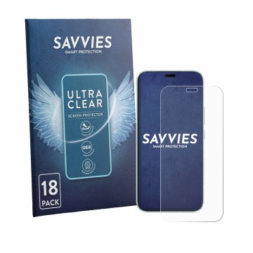 Parte frontale di una confezione del prodotto con il logo del marchio Savvies. Accanto è raffigurato il dispositivo Honor 600e