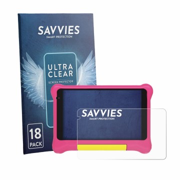 Parte frontale di una confezione del prodotto con il logo del marchio Savvies. Accanto è raffigurato il dispositivo Laptok LPK