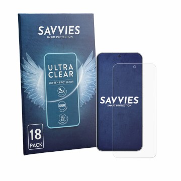 Parte frontale di una confezione del prodotto con il logo del marchio Savvies. Accanto è raffigurato il dispositivo Honor Win 