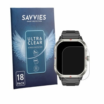 Face avant d’un emballage produit avec le logo de la marque Savvies. À côté, l’appareil Jugeman V10 2.06