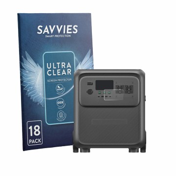 Face avant d’un emballage produit avec le logo de la marque Savvies. À côté, l’appareil Bluetti Elite 400 est représenté avec 
