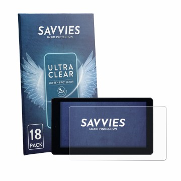 Parte frontal de un envase de producto con el logotipo de la marca Savvies. Al lado se muestra el dispositivo Zontes 368D 2026