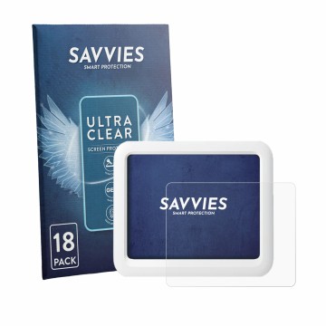 Parte frontale di una confezione del prodotto con il logo del marchio Savvies. Accanto è raffigurato il dispositivo SwitchBot 