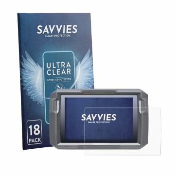 Parte frontale di una confezione del prodotto con il logo del marchio Savvies. Accanto è raffigurato il dispositivo Topdon Ult