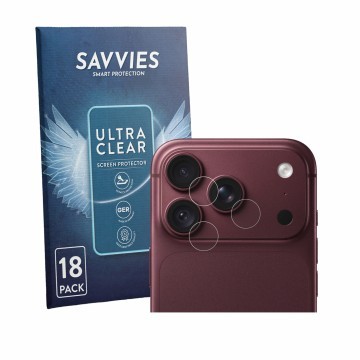 Parte frontale di una confezione del prodotto con il logo del marchio Savvies. Accanto è raffigurato il dispositivo Apple iPho