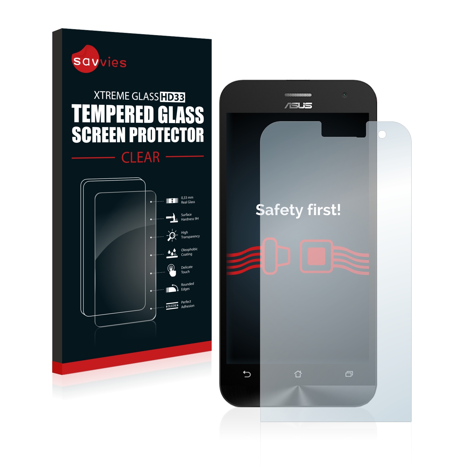 Tvrzené sklo Savvies Xtreme Glass HD33 pro Asus ZenFone 2 ZE500CL