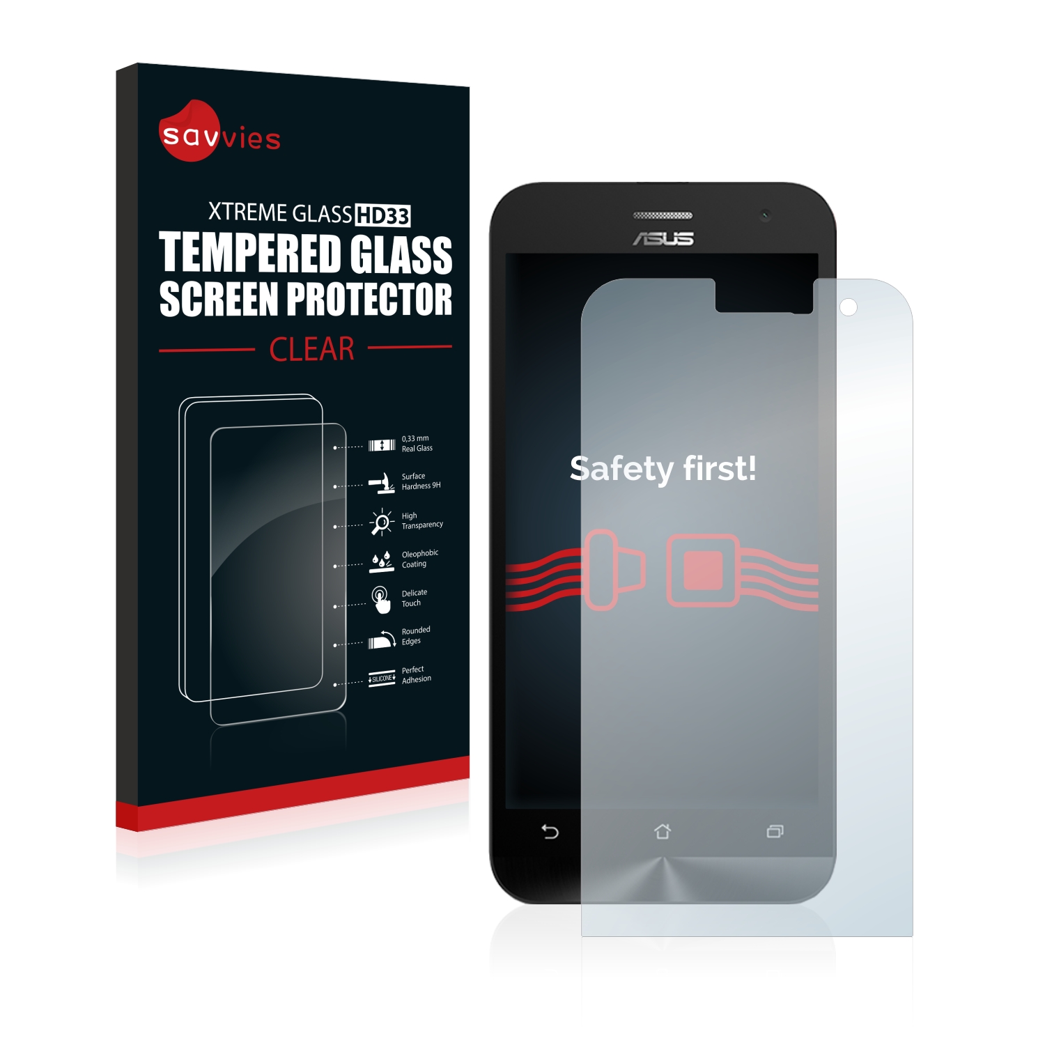 Tvrzené sklo Savvies Xtreme Glass HD33 pro Asus ZenFone 2E