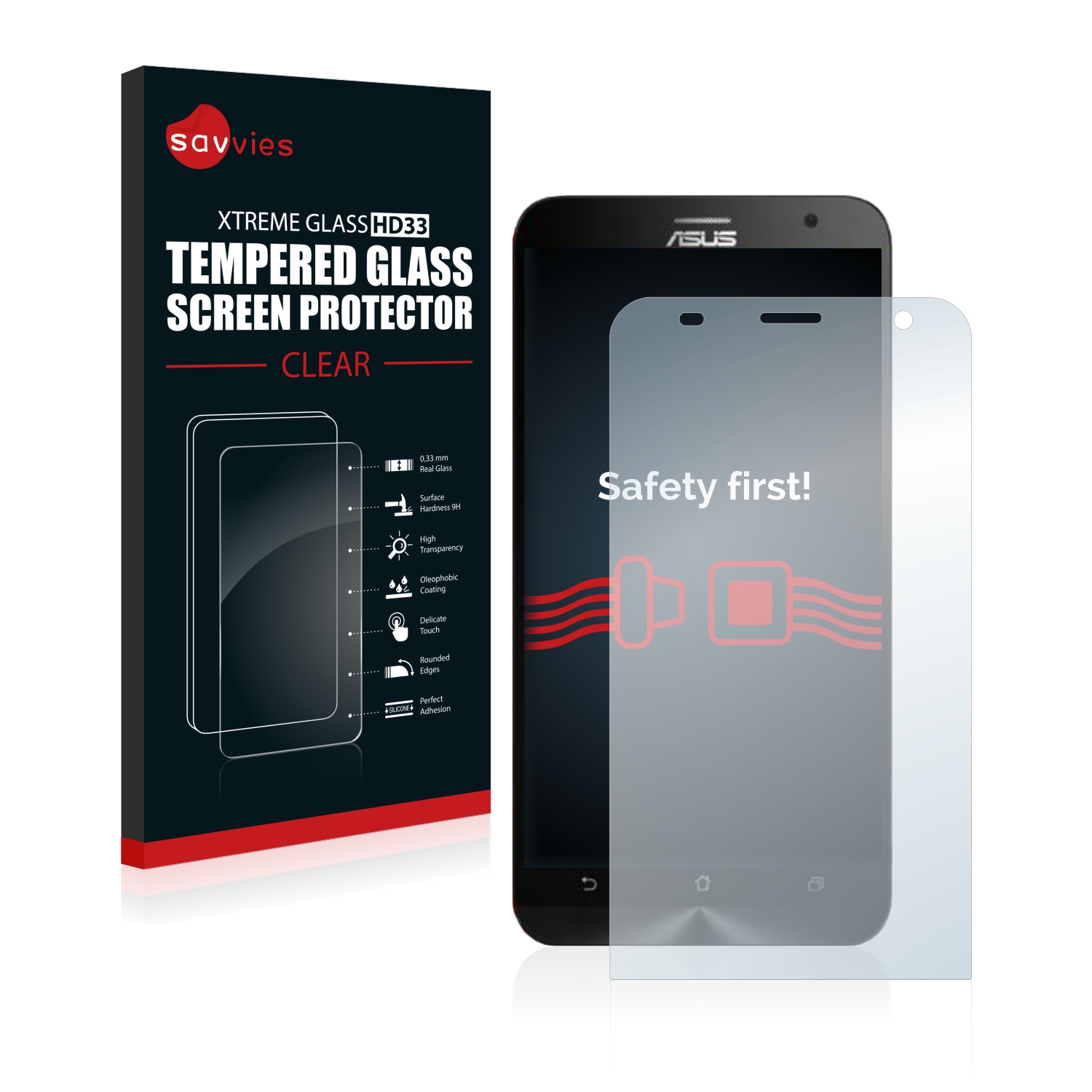 Tvrzené sklo Savvies Xtreme Glass HD33 pro Asus ZenFone 2 Laser ZE550KL