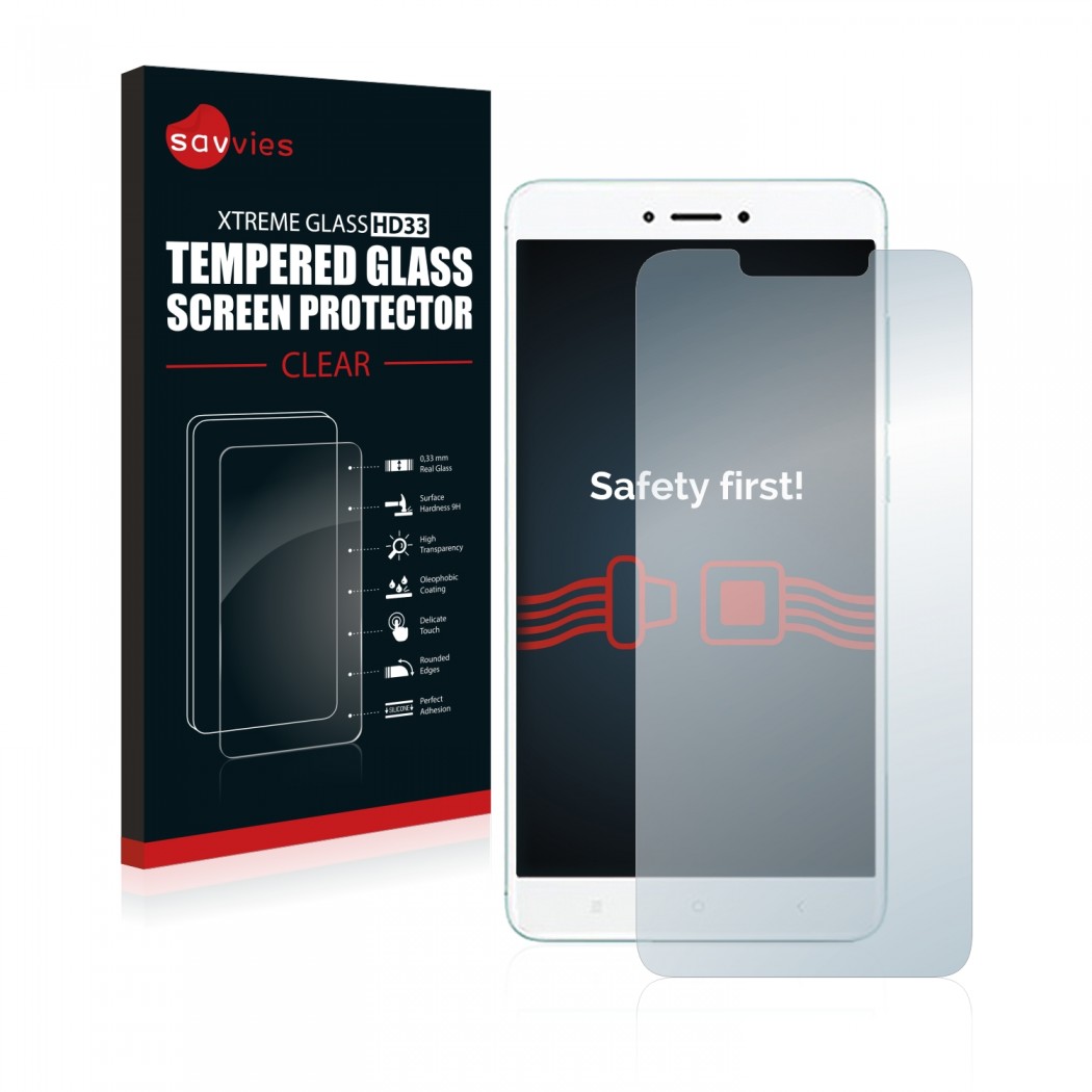 Savvies® HD33 Clear Tempered Glass Screen Protector for Xiaomi Redmi 4X