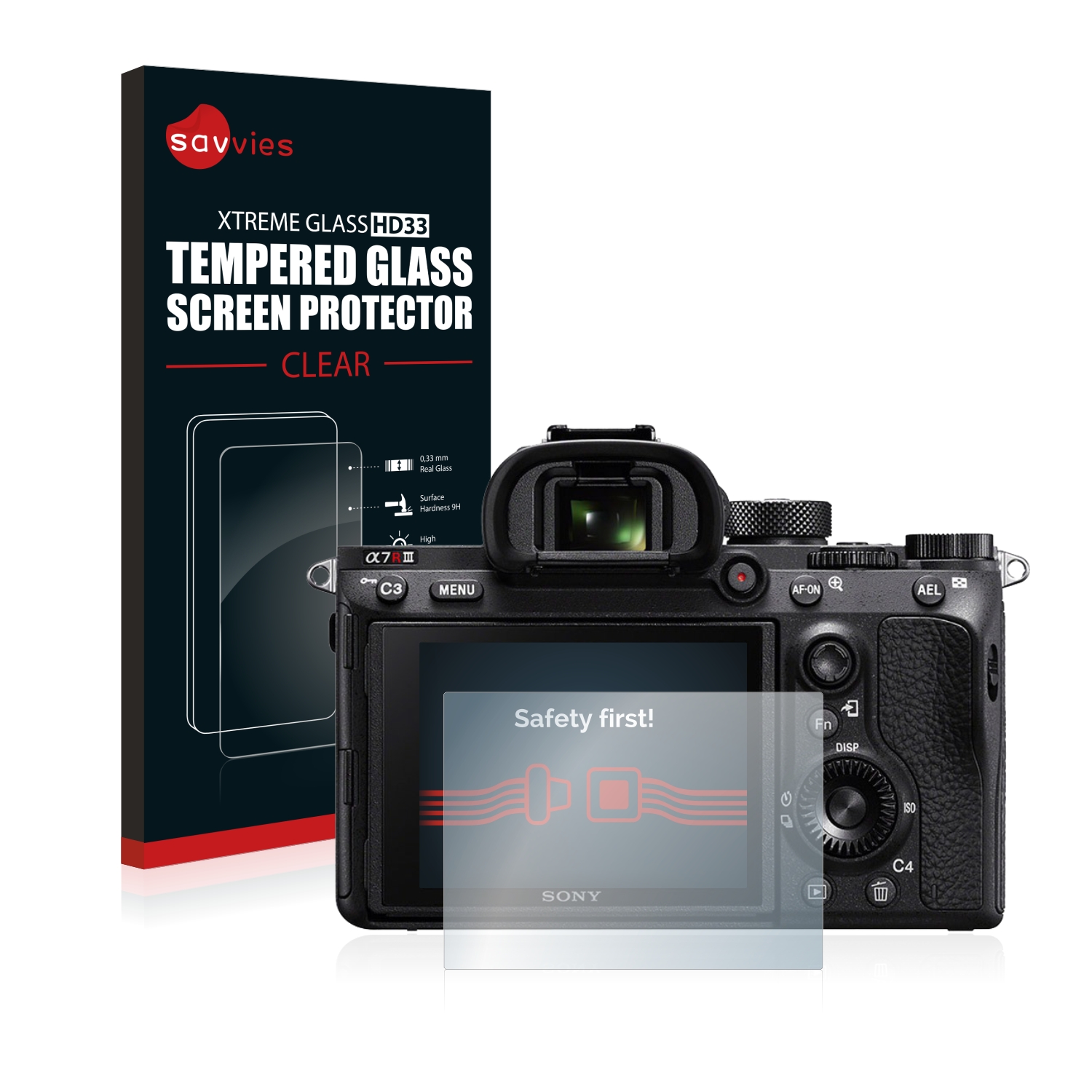 9H Glass Protector brotect Glass Screen Protector compatible with Sony Alpha 7K AirGlass ILCE-7K