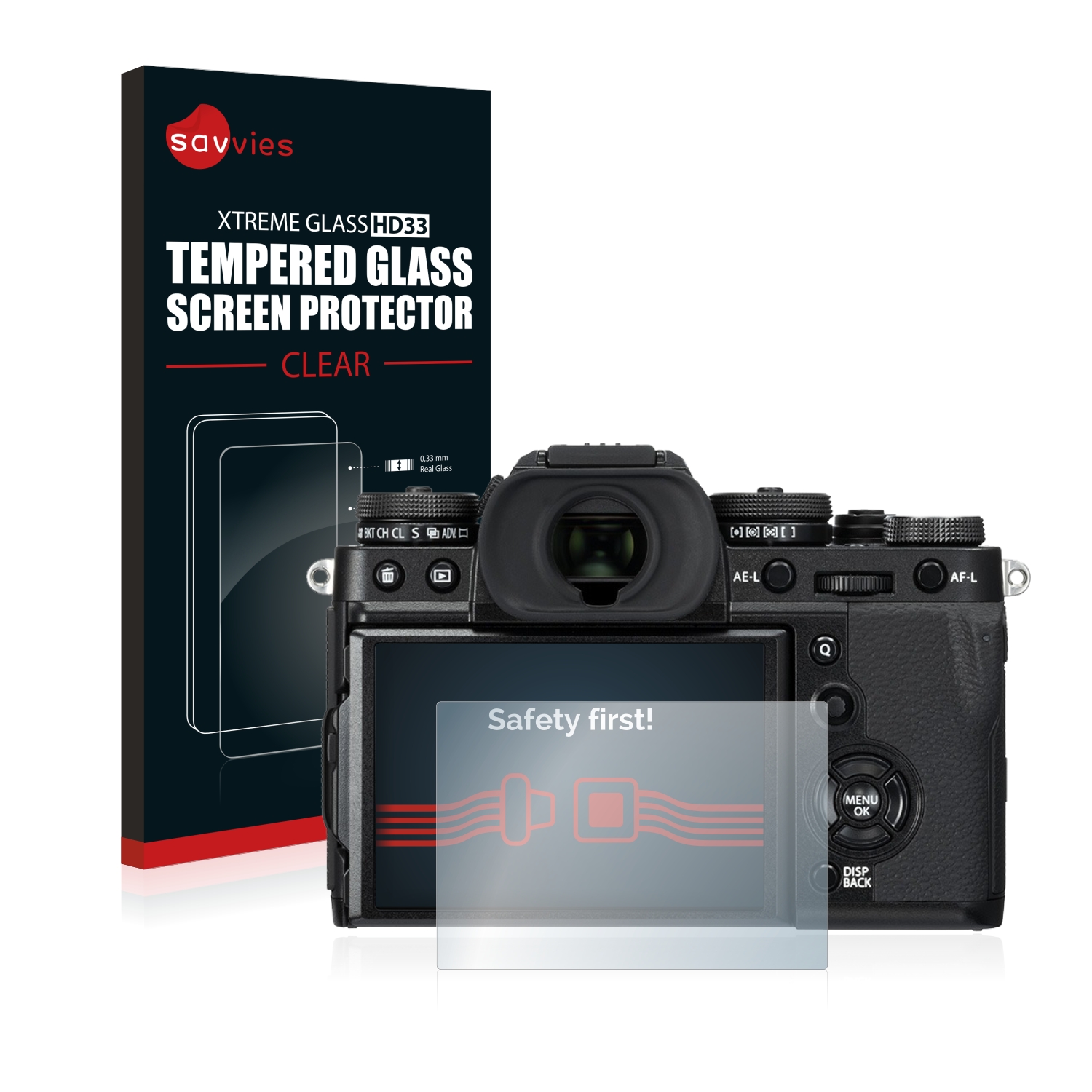 Tvrzené sklo Savvies Xtreme Glass HD33 pro FujiFilm X-T3
