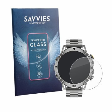 Vorderseite einer Produktverpackung mit dem Markenlogo Savvies. Daneben ist das Gerät LIGE EF18 1.7