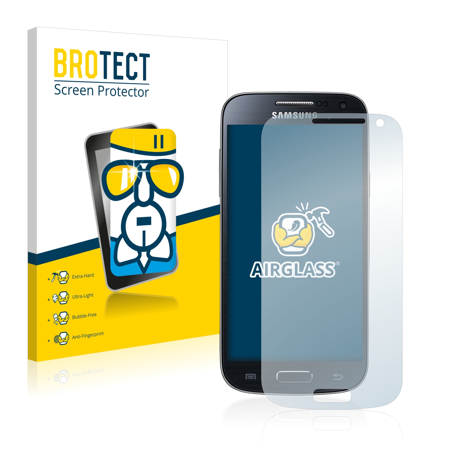 BROTECT AirGlass čirá skleněná fólie pro Samsung Galaxy S4 Mini LTE (4G) I9195