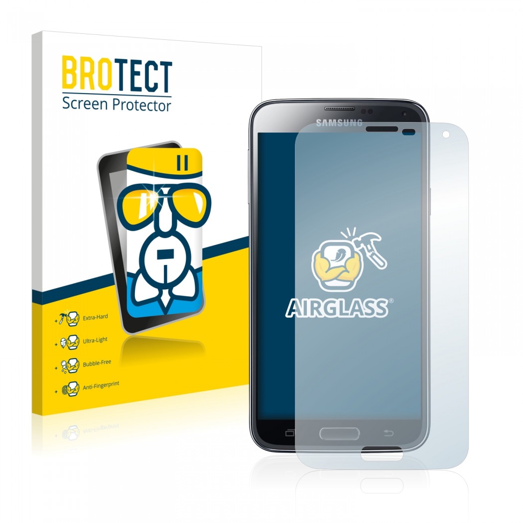 Verstrooien sensatie Mordrin BROTECT AirGlass Glass Screen Protector for Samsung Galaxy S5 SM-G900I SM-G900F  | protectionfilms24.com