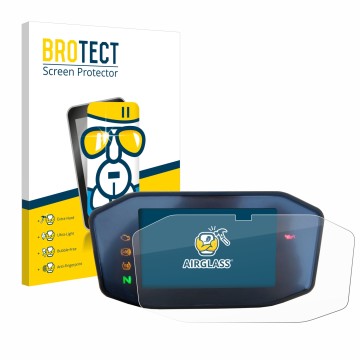 Vorderseite einer Produktverpackung mit dem Markenlogo BROTECT. Daneben ist das Gerät KTM 690 Duke 2016 mit dem zugehörigen Di