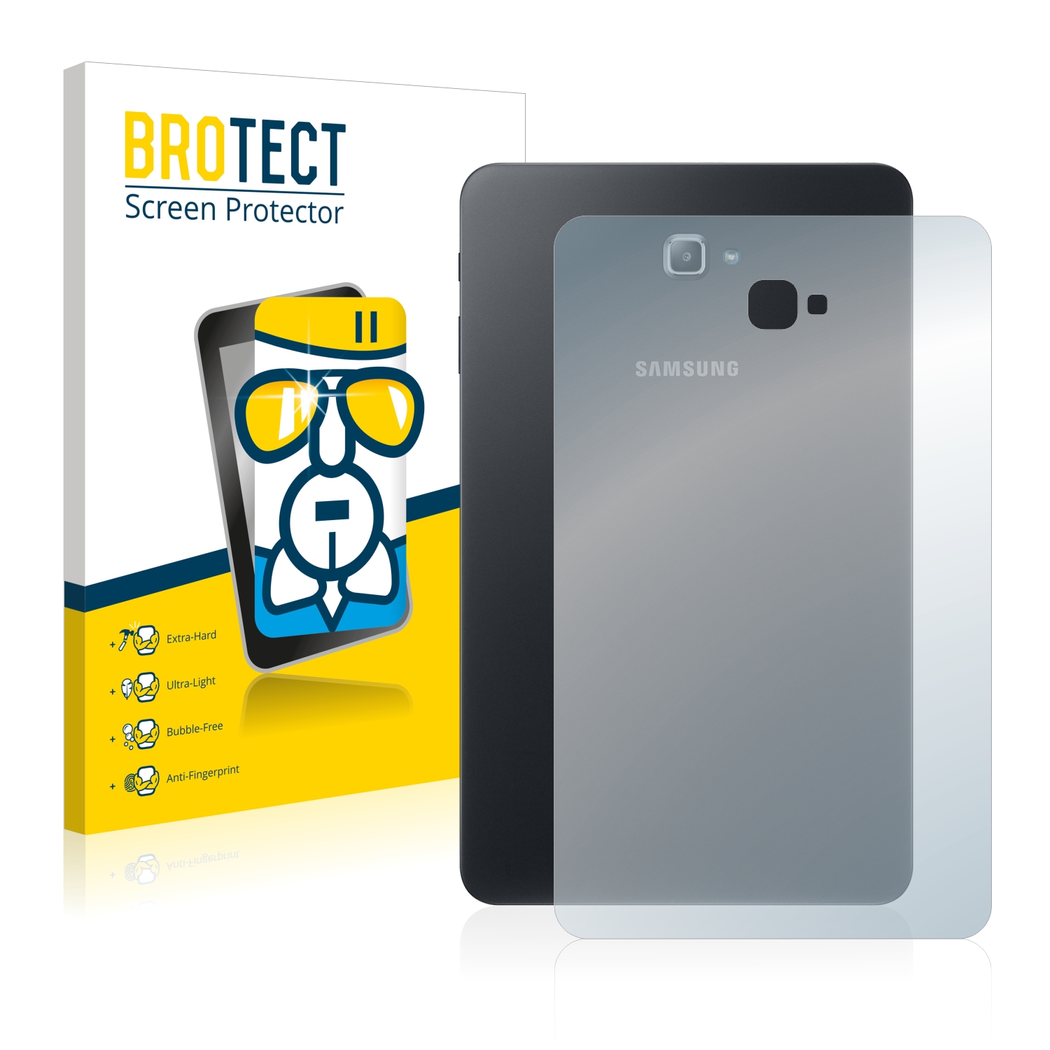 BROTECT AirGlass čirá skleněná fólie pro Samsung Galaxy Tab A 10.1 SM-T585 2016 (zadní strana)