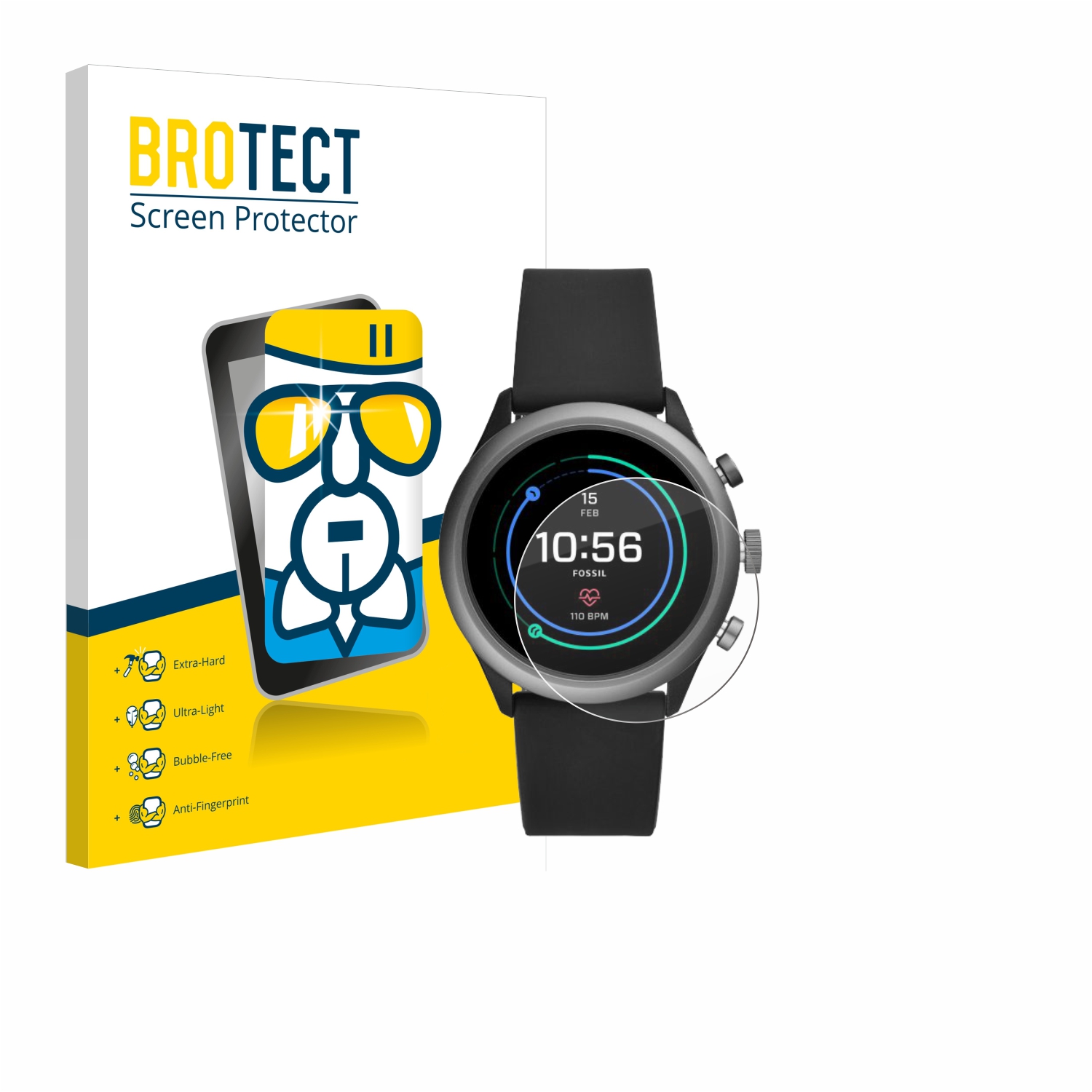 fossil sport watch screen protector