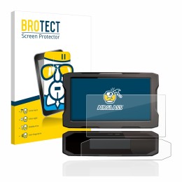 Vorderseite einer Produktverpackung mit dem Markenlogo BROTECT. Daneben ist das Gerät Honda CRF1100L 2020 Tachoanzeige mit dem