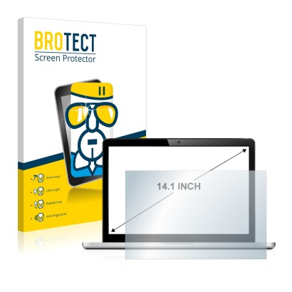 Vorderseite einer Produktverpackung mit dem Markenlogo BROTECT. Daneben ist das Gerät mit dem zugehörigen Displayschutz abgebi