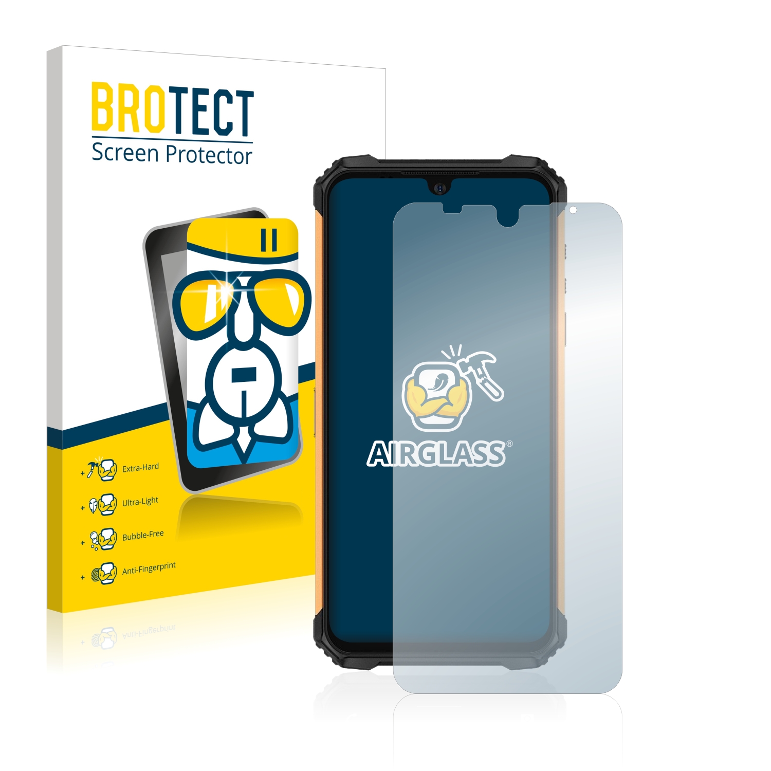 BROTECT AirGlass Pellicola in vetro per Ulefone Armor Pad 8
