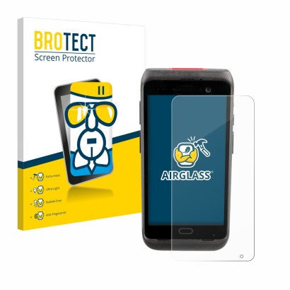 Face avant d’un emballage produit avec le logo de la marque BROTECT. À côté, l’appareil Honeywell CT40 XP est représenté avec 