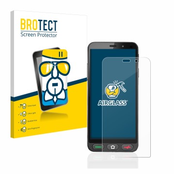 Parte frontale di una confezione del prodotto con il logo del marchio BROTECT. Accanto è raffigurato il dispositivo Brondi Ami