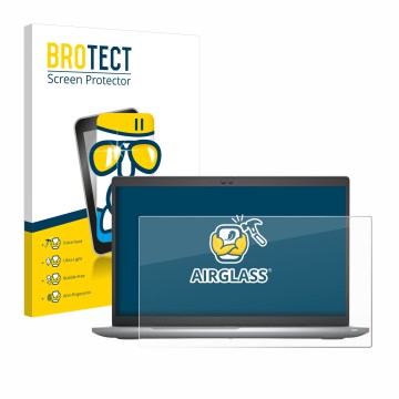 Parte frontale di una confezione del prodotto con il logo del marchio BROTECT. Accanto è raffigurato il dispositivo Dell Latit