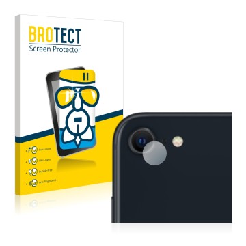 Parte frontale di una confezione del prodotto con il logo del marchio BROTECT. Accanto è raffigurato il dispositivo Apple iPho