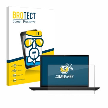 Vorderseite einer Produktverpackung mit dem Markenlogo BROTECT. Daneben ist das Gerät Lenovo ThinkPad T14 Gen 4 mit dem zugehö