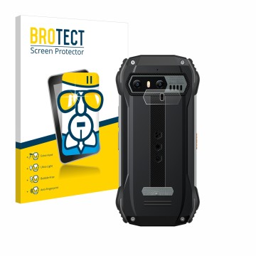 Parte frontale di una confezione del prodotto con il logo del marchio BROTECT. Accanto è raffigurato il dispositivo Blackview 