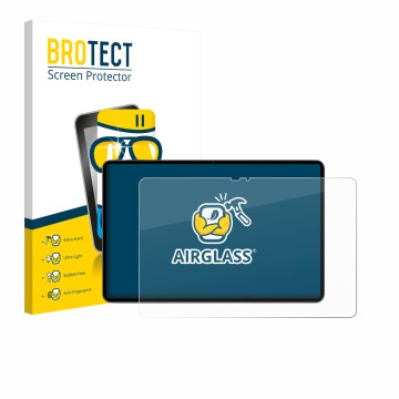 Parte frontal de un envase de producto con el logotipo de la marca BROTECT. Al lado se muestra el dispositivo VALE V12X LTE-81