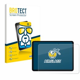 Parte frontal de un envase de producto con el logotipo de la marca BROTECT. Al lado se muestra el dispositivo OnePlus Pad Go 2