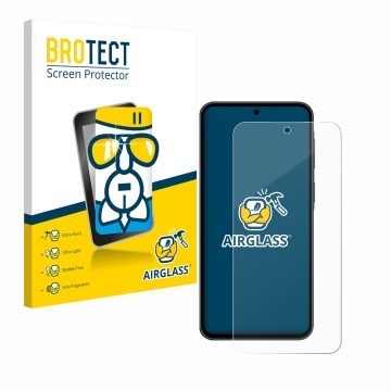 Face avant d’un emballage produit avec le logo de la marque BROTECT. À côté, l’appareil Samsung Galaxy A37 5G est représenté a