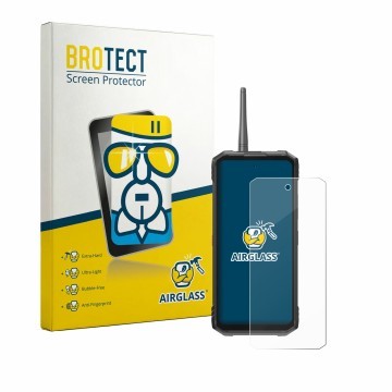 Vorderseite einer Produktverpackung mit dem Markenlogo BROTECT. Daneben ist das Gerät Hotwav Hyper 8 Ultra mit dem zugehörigen