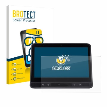 Vorderseite einer Produktverpackung mit dem Markenlogo BROTECT. Daneben ist das Gerät Tobii Dynavox TD I-16 mit dem zugehörige