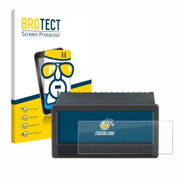 Vorderseite einer Produktverpackung mit dem Markenlogo BROTECT. Daneben ist das Gerät ifm DX2055 mit dem zugehörigen Displaysc