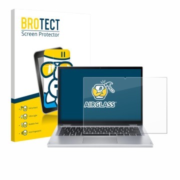 Parte frontale di una confezione del prodotto con il logo del marchio BROTECT. Accanto è raffigurato il dispositivo Acer Aspir