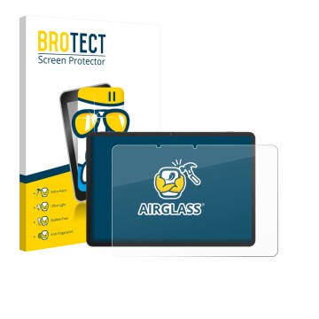 Parte frontale di una confezione del prodotto con il logo del marchio BROTECT. Accanto è raffigurato il dispositivo TCL NxtPap