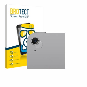 Face avant d’un emballage produit avec le logo de la marque BROTECT. À côté, l’appareil Apple iPad Air 13