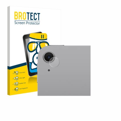 Vorderseite einer Produktverpackung mit dem Markenlogo BROTECT. Daneben ist das Gerät Apple iPad Air 13" M4 2026 (NUR Kamerasc