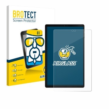 Face avant d’un emballage produit avec le logo de la marque BROTECT. À côté, l’appareil ZTE Blade X1001 est représenté avec la