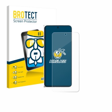 Front side of a product packaging with the brand logo BROTECT. Next to it is the device Oppo Find N6 shown with the correspond