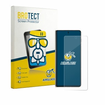 Vorderseite einer Produktverpackung mit dem Markenlogo BROTECT. Daneben ist das Gerät Motorola Razr Fold mit dem zugehörigen D