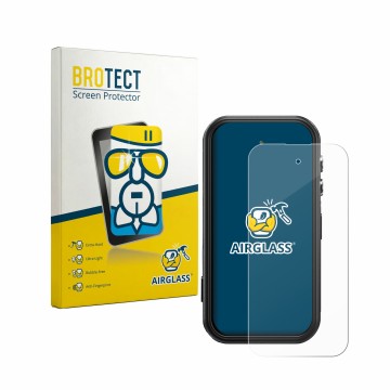 Face avant d’un emballage produit avec le logo de la marque BROTECT. À côté, l’appareil Fossibot F116 Pro 5G est représenté av