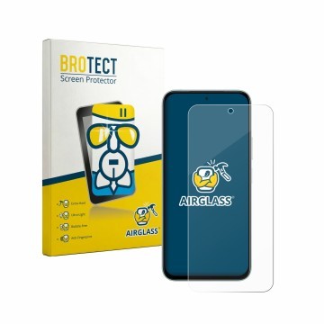 Parte frontal de un envase de producto con el logotipo de la marca BROTECT. Al lado se muestra el dispositivo Vivo iQOO Z11x c