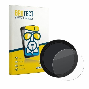 Front side of a product packaging with the brand logo BROTECT. Next to it is the device Shearwater NERD 2 dive computer shown 